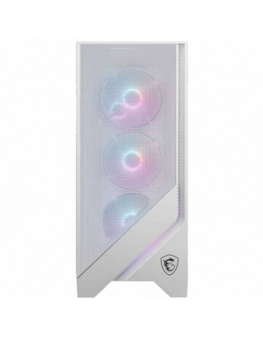 boîtier PC moyen tour blanc compatible carte mère ATX Micro ATX