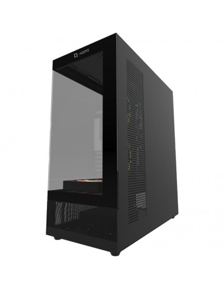 boîtier gaming noir avec 6 ventilateurs ARGB haute performance