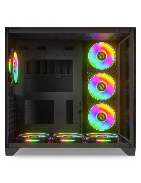 boîtier PC design RGB noir airflow optimisé pour gaming performant