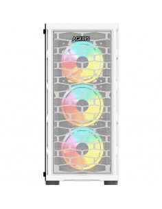 Boitier gaming verre trempé blanc RGB setup gaming complet ARCTURUS 2