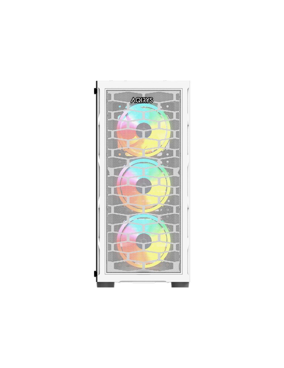 Boîtier gaming blanc AQIRYS Arcturus airflow ventilateurs RGB