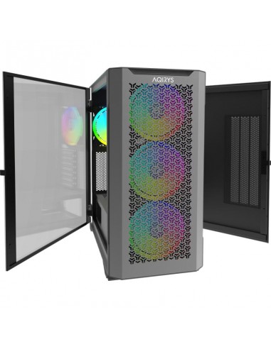 boitier gamer ventilateurs RGB ARGB contrôleur hub inclus AQIRYS boitier gamer ventilateurs RGB ARGB contrôleur hub inclus AQIRYS