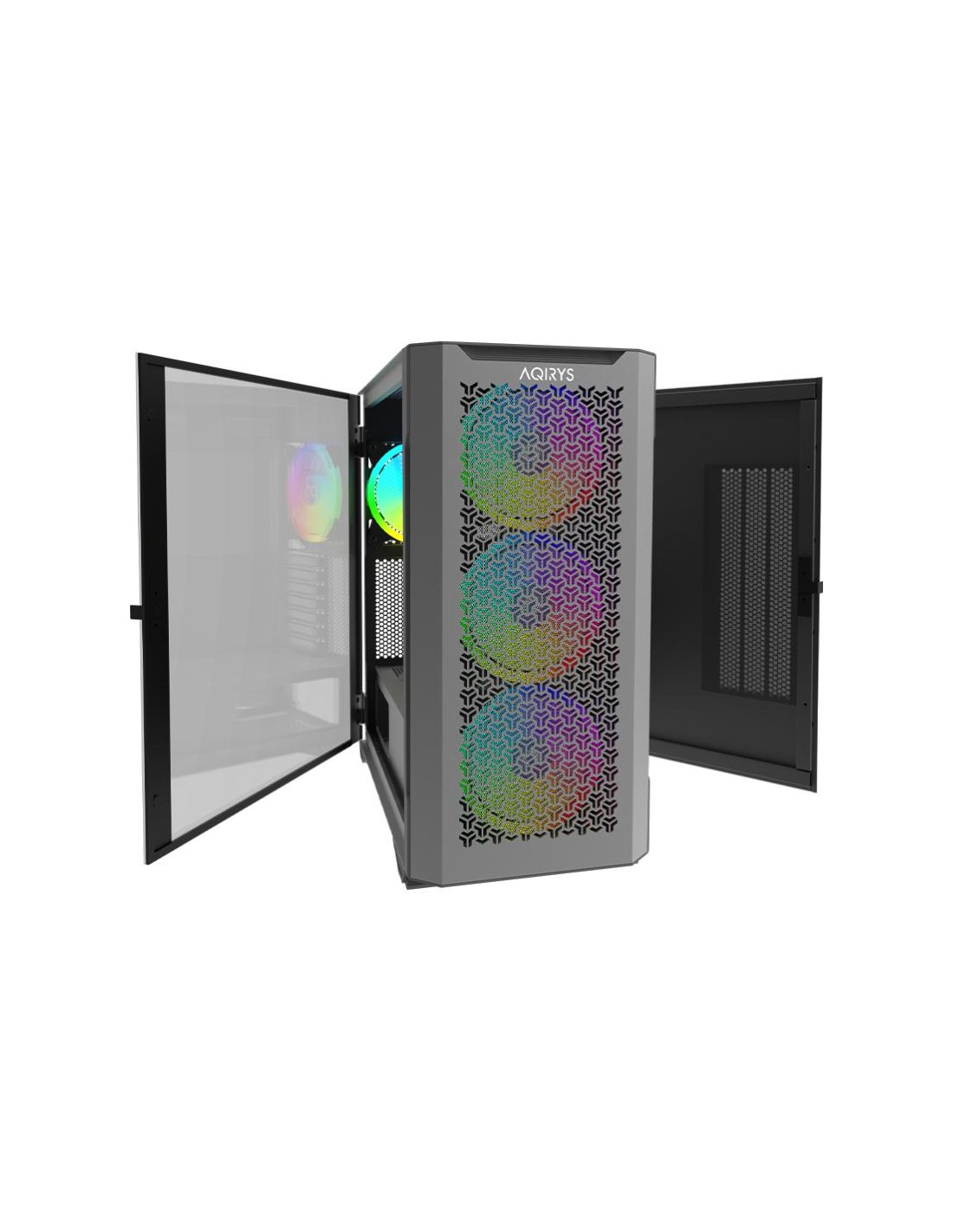 boitier PC gamer moyen tour noir airflow optimisé façade mesh