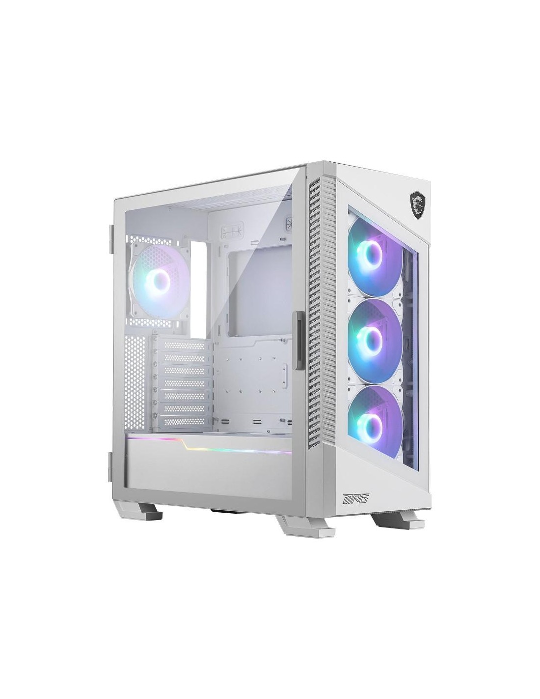 MSI MPG VELOX 100R boîtier PC gamer blanc RGB design premium