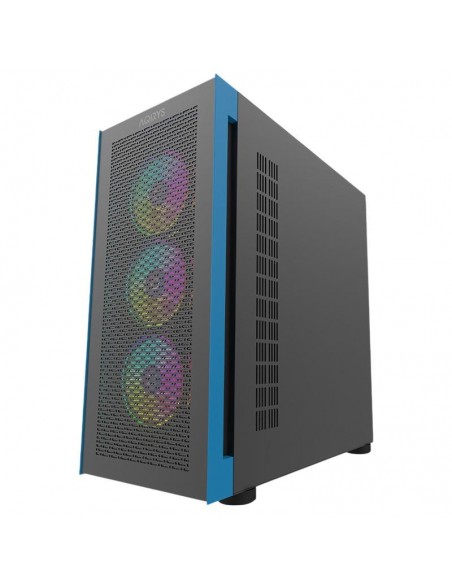 boîtier gaming moyen tour RGB design noir verre trempé élégant