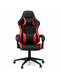 fauteuil gaming rouge rotation 360 degrés roulettes