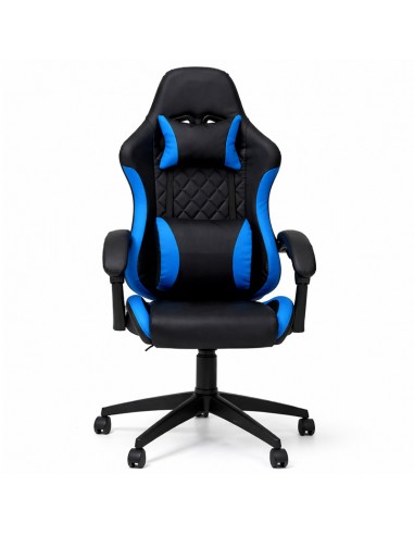 Chaise gaming ergonomique bleu pour usage longue durée Chaise gaming ergonomique bleu pour usage longue durée