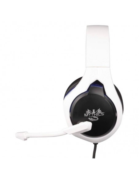 Casque Konix PS5 micro flexible communication claire gaming