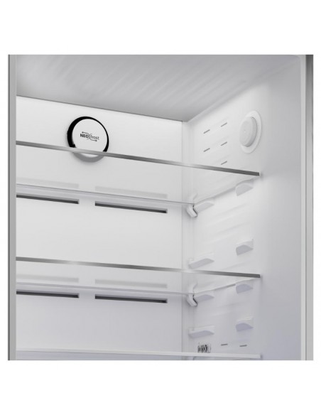 Frigo Beko blanc moderne sans givre technologie NoFrost avancée