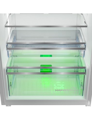 Réfrigérateur BEKO RDNG551M20SXB vue porte ouverte intérieur organisé