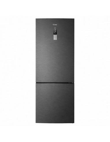 Réfrigérateur Combiné Candy CCGT580FX portes ouvertes stockage aliments
