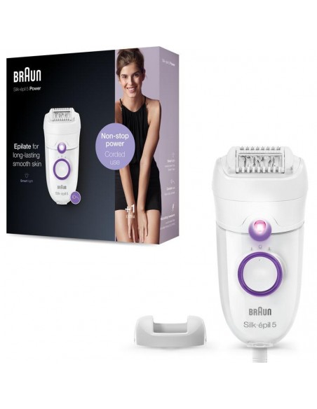 épilateur Braun précision lumière Smartlight détection poils fins