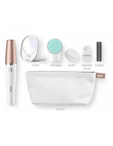 épilateur facial femme Braun FaceSpa soin beauté visage nettoyage profond