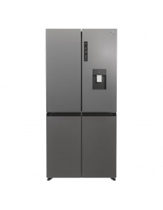 Réfrigérateur HOOVER HHCR3818EWPL vue extérieure Silver moderne cuisine