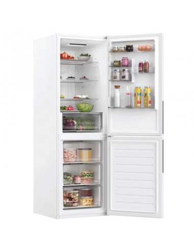 Frigo HOOVER HOCE3T618EW design blanc élégant cuisine moderne familiale