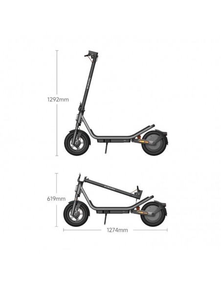 Trottinette électrique Xiaomi Scooter 6 vue latérale design noir