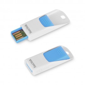 Clé USB SanDisk Cruzer Edge 8 Go Blanc & Bleu Clé USB SanDisk Cruzer Edge 8 Go Blanc & Bleu