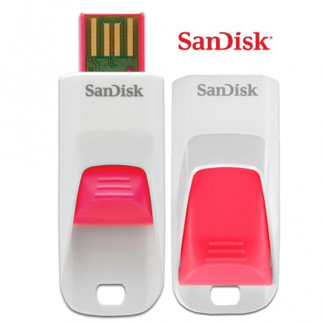 Clé USB SanDisk Cruzer Edge 8 Go Clé USB SanDisk Cruzer Edge 8 Go Blanc & Rose