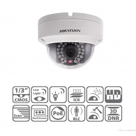 Caméra IP Mini Dôme Hikvision Anti vandale IR 3MP