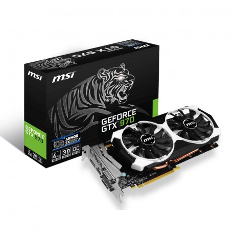 Carte Graphique MSI Nvidia GeForce GTX 970 OC 4 Go | Tiger Edition