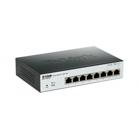 Switch D-Link 8 ports Gigabit 10/100/1000 Mbps PoE 2