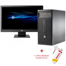 Pc de bureau HP 280 G1 / Dual Core / 2 Go + Clé 3G Ooredoo Pc de bureau HP 280 G1 / Dual Core / 2 Go + Clé 3G Ooredoo