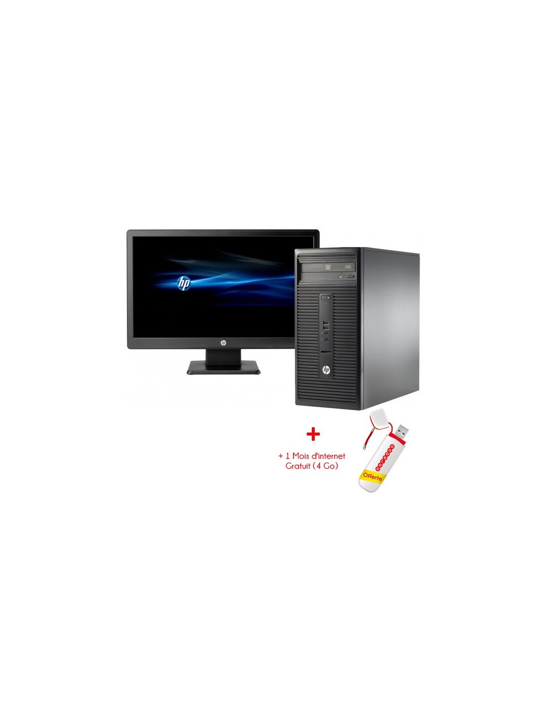 PC de Bureau HP 280 G1 Dual Core 2Go 500Go