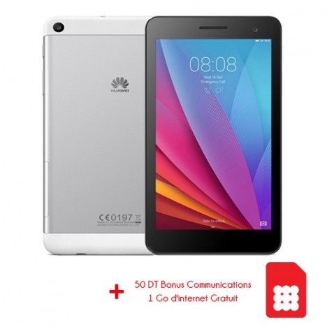 Tablette Huawei MediaPad T1 7.0 / 3G + Puce Ooredoo