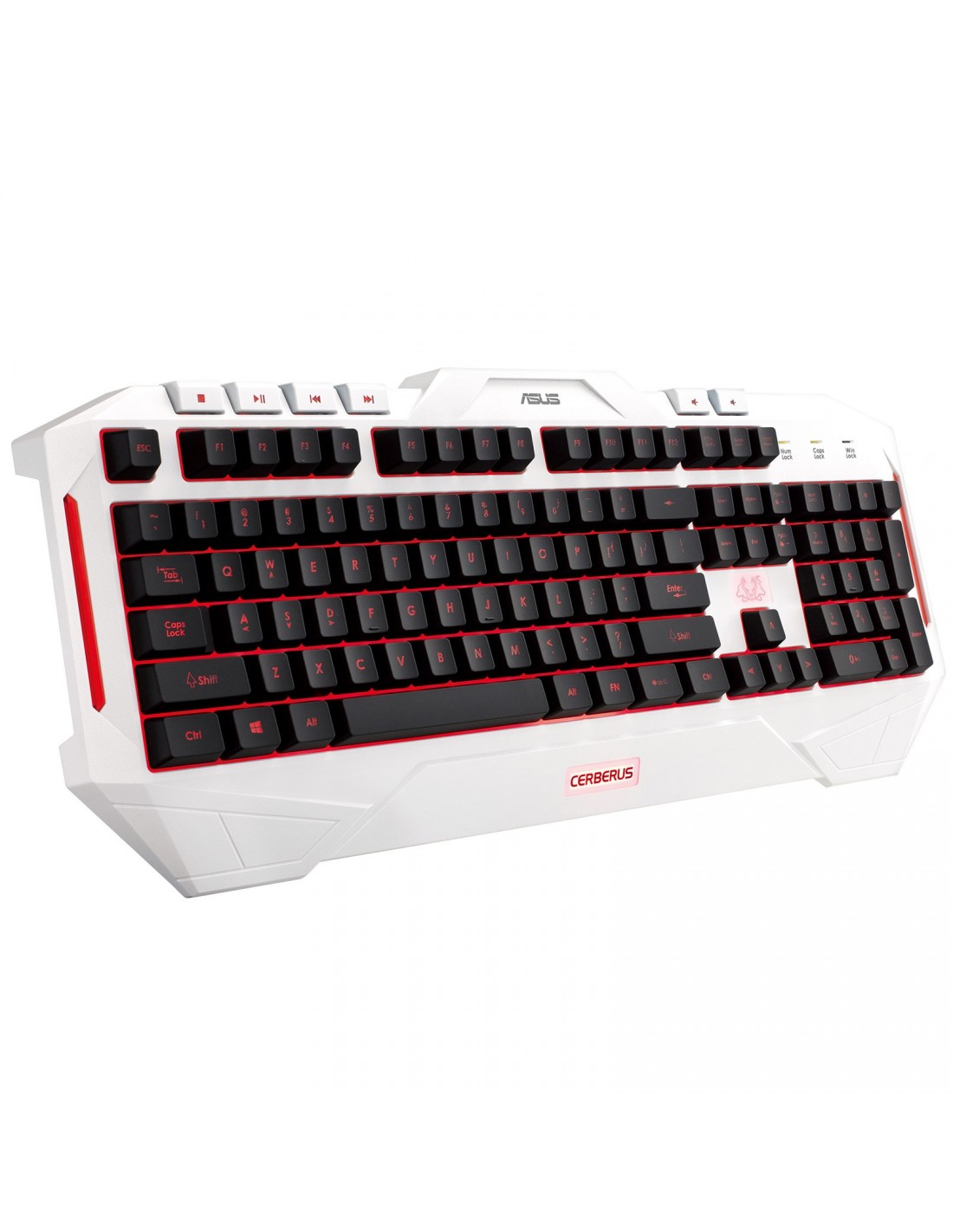 Slide  #1 Clavier rétro-éclairé USB Asus Cerberus / Blanc