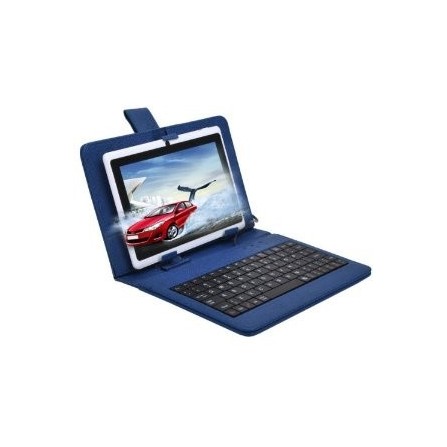 Etui de protection en cuir avec Clavier Pour Tablette 7"