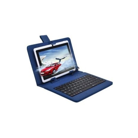 Etui de protection avec clavier Pour Tablette 7 Bleu Foncé Tunisie