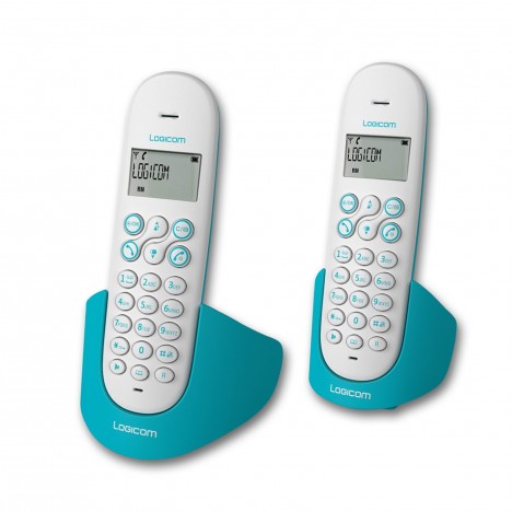 Téléphone Fixe Logicom Luna 250 Duo Sans Fil / Turquoise Téléphone Fixe Logicom Luna 250 Duo Sans Fil / Turquoise