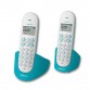 Téléphone Fixe Logicom Luna 250 Duo Sans Fil / Turquoise Téléphone Fixe Logicom Luna 250 Duo Sans Fil / Turquoise