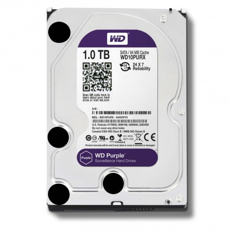 Disque dur interne 3.5 WD Purple - 1 To