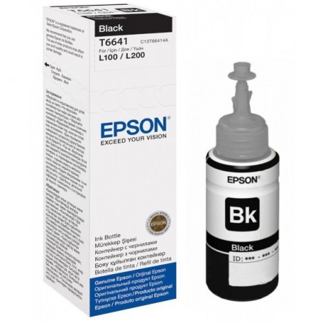 Bouteille d'encre Epson T6641 Noir 70ml