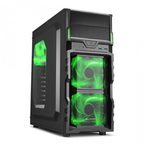 Boitier Gamer Sharkoon VG5-W Green