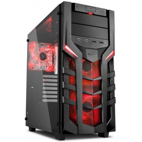 Boitier Gamer Sharkoon DG7000-G LED Rouge