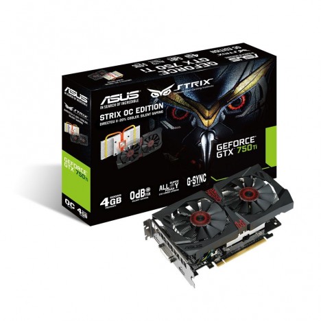 Carte Graphique Asus Strix Nvidia GeForce GTX 750 Ti 4 Go DDR5/OC