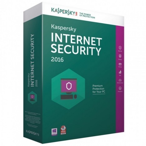 Kaspersky Internet Security 2016 - 1 an / 1 Pc OEM