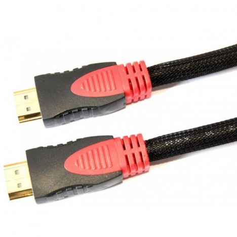 Câble Hdmi - Noir rouge - Blindé - 5 Mètres prix tunisie 