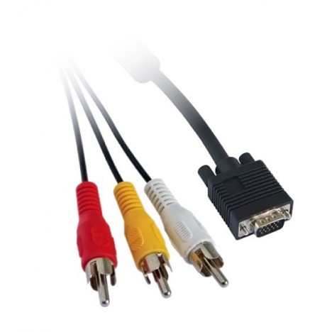 Câble VGA Male Vers 3 RCA 1.5 m