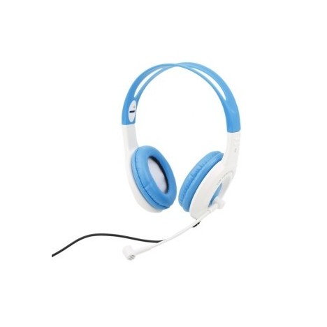 Casque micro komc b1 usb / bleu 