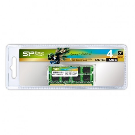 Barrette Mémoire Silicon Power 4 Go DDR3L 1600 Mhz