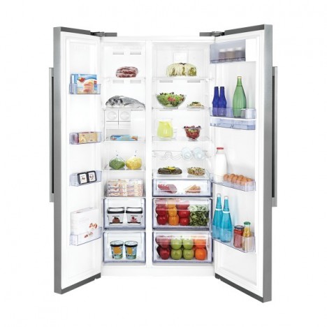 Réfrigérateur Américain BEKO 630L - Silver (GN163220SX) Réfrigérateur Américain BEKO 630L - Silver (GN163220SX)