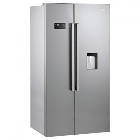 Réfrigérateur Américain BEKO 630L - Silver (GN163220SX)