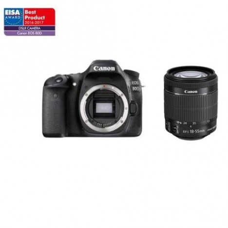 Reflex Canon EOS 80D + Objectif 18-55mm IS STM