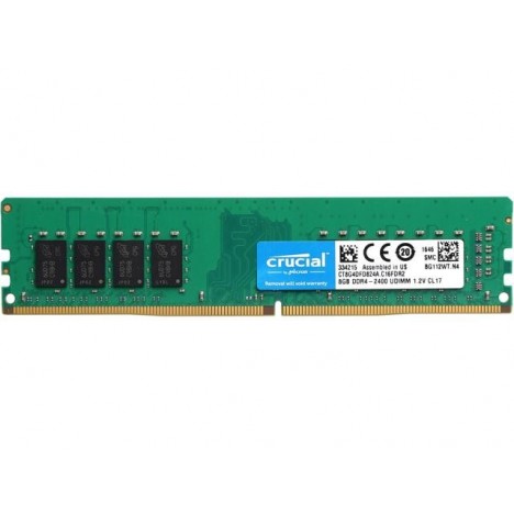 Prix Barrette Mémoire Crucial 8 Go DDR4 2400 MHz CL17 DR X8 - Technopro  Tunisie