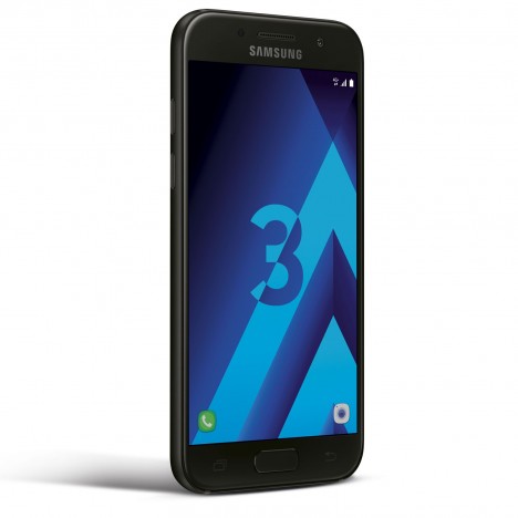 Téléphone Portable Samsung Galaxy A3 2017 / 4G / Noir + 3 Mois IPTV Offert image 0