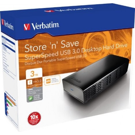 Disque Dur Externe Verbatim Store 'n' Save 2.5" USB 3.0 / 3 To