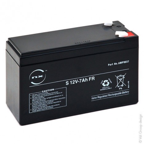 Batterie plomb AGM S 12V-7Ah FR T1